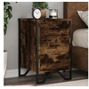 Image de Table de chevet chêne fumé 40x41x60 cm bois d'ingénierie, table d'appoint, armoire de lit, table d'appoint pour la 848526
