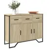 Image de Buffet chêne sonoma 97x32,5x74,5 cm bois d ingénierie