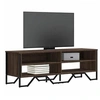 Image de Meuble TV chêne marron 122x34x41 cm bois d'ingénierie, support TV, buffet TV, meuble multimédia, banc TV, meuble 848573