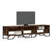 Image de Meuble TV chêne fumé 180x34x41 cm bois d'ingénierie, support TV, buffet TV, meuble multimédia, banc TV, meuble hifi, 848576