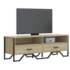Image de Meuble TV chêne sonoma 122x34x41 cm bois d'ingénierie, support TV, buffet TV, meuble multimédia, banc TV, meuble 848580