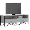 Image de Meuble TV sonoma gris 122x34x41 cm bois d'ingénierie, support TV, buffet TV, meuble multimédia, banc TV, meuble hifi, 848582