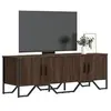 Image de Meuble TV chêne marron 122x34x41 cm bois d'ingénierie, support TV, buffet TV, meuble multimédia, banc TV, meuble 848588