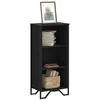 Image de Bibliothèque noir 50x31x106 cm bois d'ingénierie848604