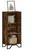 Image de Bibliothèque chêne fumé 50x31x106 cm bois d'ingénierie, étagère, étagère à livres, étagère de rangement, armoire de 848606