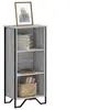 Image de Bibliothèque sonoma gris 50x31x106 cm bois d ingénierie