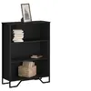 Image de Bibliothèque noir 80x31x106 cm bois d'ingénierie848624