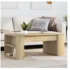 Image de Table basse chêne sonoma 102x55x42 cm bois d'ingénierie, table d'appoint, table de salon, table latérale, bout de 831855