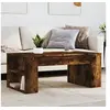Image de Table basse chêne fumé 102x55x42 cm bois d ingénierie
