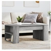Image de Table basse sonoma gris 102x55x42 cm bois d'ingénierie, table d'appoint, table de salon, table latérale, bout de 831859