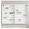 Image de Armoire à vitrine blanc 100x8,5x75 cm bois d'ingénierie, armoire murale, armoire de rangement murale, armoire 847933