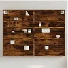 Image de Armoire à vitrine chêne fumé 100x8,5x75 cm bois d'ingénierie, armoire murale, armoire de rangement murale, armoire 847937