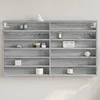 Image de Armoire à vitrine sonoma gris 100x8,5x58 cm bois d ingénierie
