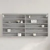 Image de Armoire à vitrine sonoma gris 100x8,5x50 cm bois d'ingénierie, armoire murale, armoire de rangement murale, armoire 847952