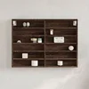 Image de Armoire à vitrine chêne marron 80x8,5x58 cm bois d ingénierie