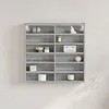 Image de Armoire à vitrine sonoma gris 60x8,5x58 cm bois d'ingénierie, armoire murale, armoire de rangement murale, armoire 847966