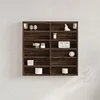 Image de Armoire à vitrine chêne marron 60x8,5x58 cm bois d'ingénierie, armoire murale, armoire de rangement murale, armoire 847967