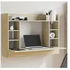 Image de Bureau mural chêne sonoma 105x48x75 cm bois d ingénierie