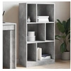 Image de Bibliothèque gris béton 57x28,5x107,5 cm bois d'ingénierie848006