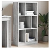 Image de Bibliothèque sonoma gris 57x28,5x107,5 cm bois d ingénierie