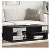 Image de Table basse noir 102x55x35 cm bois d'ingénierie, table latérale, table de salon, table d'accent, bout de canapé, 848011