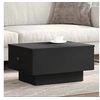 Image de Table basse noir 60x45x31 cm bois d'ingénierie 848081