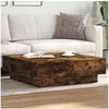 Image de Table basse Chêne fumé 90x90x28 cm Bois d'ingénierie 848091