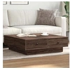 Image de Table basse Chêne marron 90x90x28 cm Bois d'ingénierie 848093