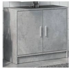 Image de Armoire d'évier gris béton 63x29x55 cm bois d'ingénierie, armoire de salle de bain, armoire de rangement salle de 848097