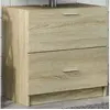 Image de Armoire d'évier chêne sonoma 59x37x59 cm bois d'ingénierie, armoire de salle de bain, armoire de rangement salle de 848110