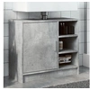 Image de Armoire d'évier gris béton 63x29x55 cm bois d'ingénierie, armoire de salle de bain, armoire de rangement salle de 848132