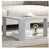 Image de Table basse gris béton 51,5x51,5x30 cm bois d'ingénierie, table d'appoint, table de salon, table latérale, bout de 848139