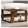 Image de Table basse chêne fumé 51,5x51,5x30 cm bois d'ingénierie, table d'appoint, table de salon, table latérale, bout de 848140