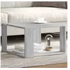 Image de Table basse sonoma gris 51,5x51,5x30 cm bois d'ingénierie, table d'appoint, table de salon, table latérale, bout de 848141