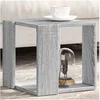 Image de Table basse sonoma gris 32x32x30 cm bois d'ingénierie, table d'appoint, table de salon, table latérale, bout de 848148