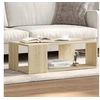 Image de Table basse chêne sonoma 89,5x48x30 cm bois d'ingénierie, table d'appoint, table de salon, table latérale, bout de 848152