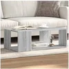 Image de Table basse sonoma gris 89,5x48x30 cm bois d ingénierie