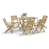 Image de Ensemble à manger de jardin 7 pcs Bois d'acacia solide, ensemble de salle à manger d'extérieur, meuble de salle à 3295000