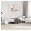 Image de Bedframe bewerkt hout wit 90x200 cm849579