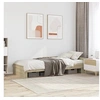 Image de Cadre de lit chêne sonoma 90x200 cm bois d'ingénierie, meuble de chambre à coucher, sommier, lit à panneaux, lit, lit 849581
