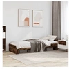 Image de Cadre de lit chêne fumé 90x200 cm bois d'ingénierie, meuble de chambre à coucher, sommier, lit à panneaux, lit, lit 849583