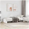 Image de Cadre de lit blanc 75x190 cm bois d'ingénierie, meuble de chambre à coucher, sommier, lit à panneaux, lit, lit 849593