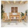 Image de Ensemble à manger de jardin 5 pcs Bois d'acacia solide, ensemble de salle à manger d'extérieur, meuble de salle à 3295256