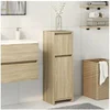 Image de Armoire de salle de bain Chêne sonoma 30x30x95 cm Aggloméré