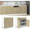 Image de Armoire à tiroirs inférieure "Lyon" Chêne Sonoma 80 x 46 x 81,5 cm Bois d'ingénierie 849615