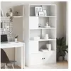 Image de Bibliothèque blanc 100x36x189 cm bois d ingénierie