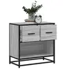 Image de Table de chevet sonoma gris 60x31x60 cm bois ingénierie métal, table d'appoint, armoire de lit, table d'appoint pour 848697
