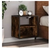 Image de Table de chevet murale Chêne fumé 40x31x39,5 cm
