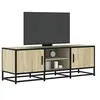 Image de Meuble TV chêne sonoma 120x35x41 cm bois d'ingénierie et métal, banc TV, meuble hifi, centre de divertissement, 848840