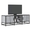 Image de Meuble TV sonoma gris 120x35x41 cm bois d'ingénierie et métal, banc TV, meuble hifi, centre de divertissement, buffet 848842